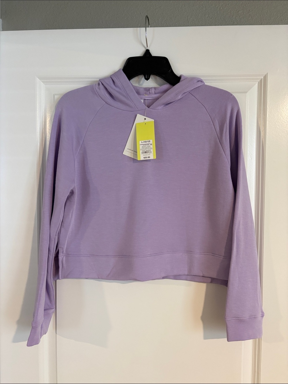 all in motion Lavender Kids Cropped Hoodie Pullover